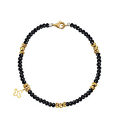 Pulsera Spinel Con Mariposa Baño De Oro