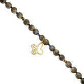 Pulsera Spinel Con Mariposa Baño De Oro