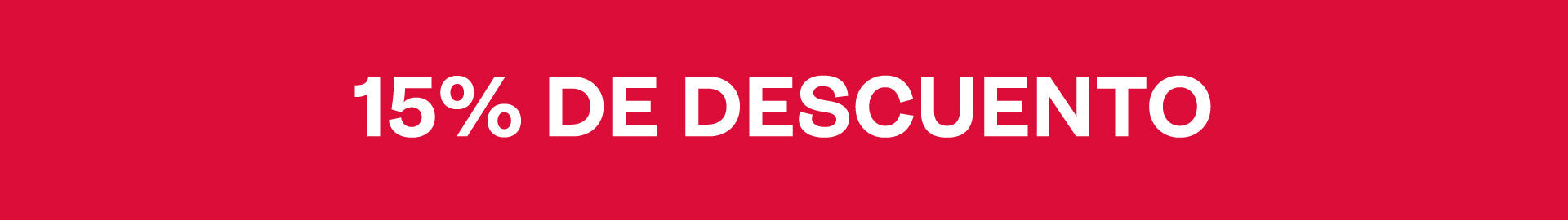 15% de Descuento