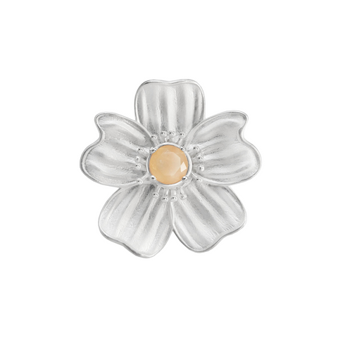 Anillo Florecer con Topacio Champange Talla GD