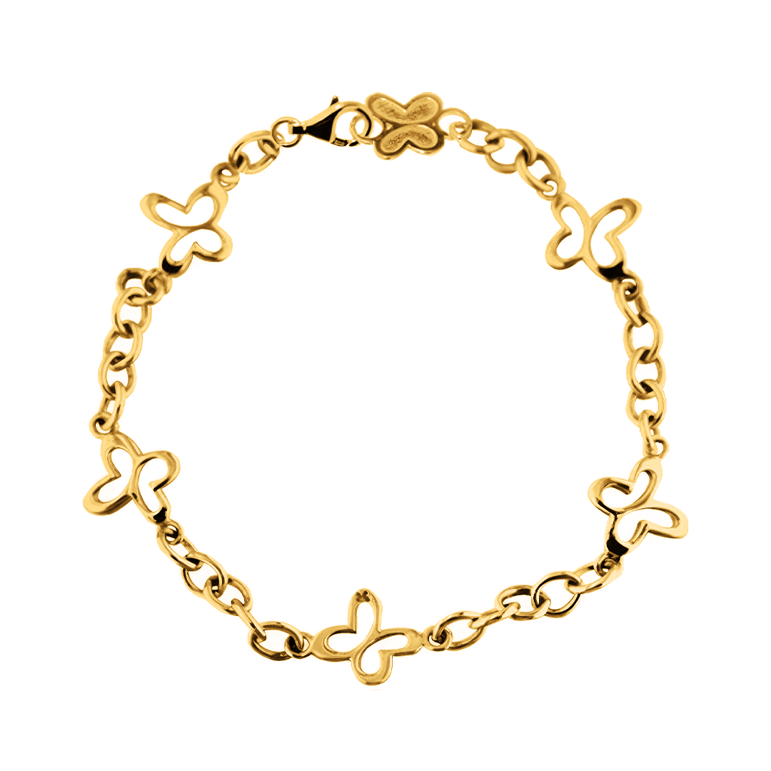 Pulsera 5 Mariposas Dorada - Tanya Moss