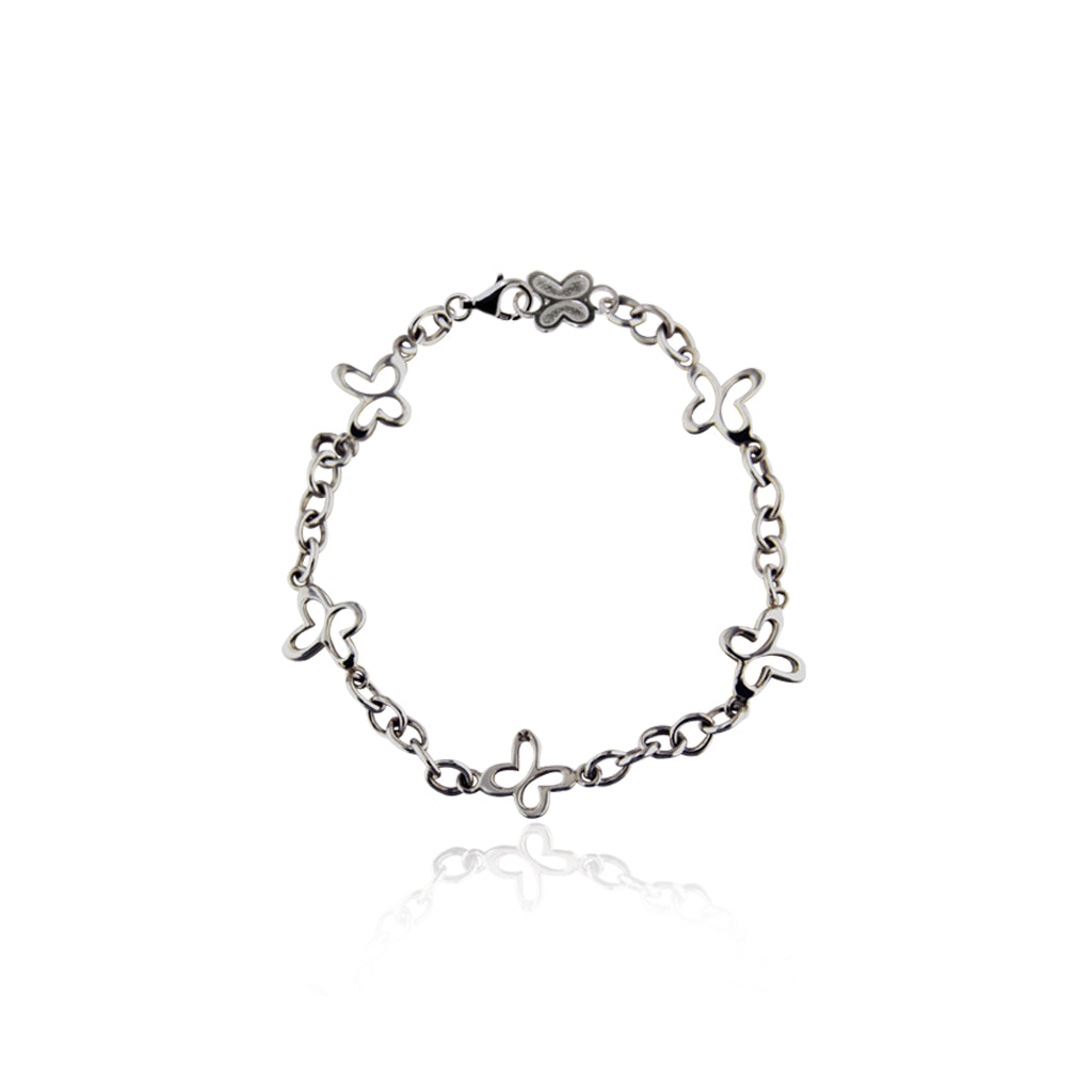 Pulsera Cadena Eslabones Con Mariposa Mini 5