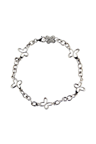 Pulsera Cadena Eslabones Con Mariposa Mini 5