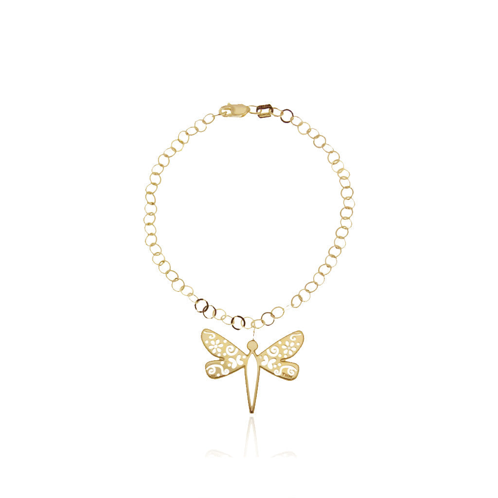 Pulsera Libélula Mexicanizada Dorada - Tanya Moss