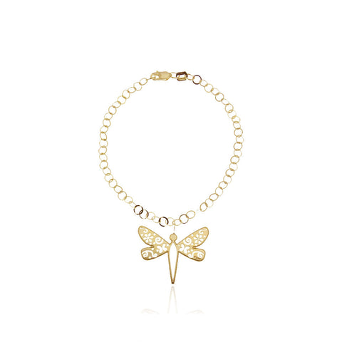 Pulsera Libélula Mexicanizada Dorada - Tanya Moss