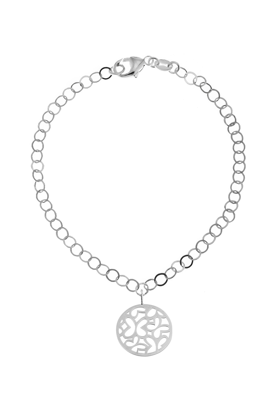 Pulsera Con Dije Circular Multimariposa