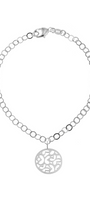 Pulsera Con Charm Circular Multimariposa - Tanya Moss