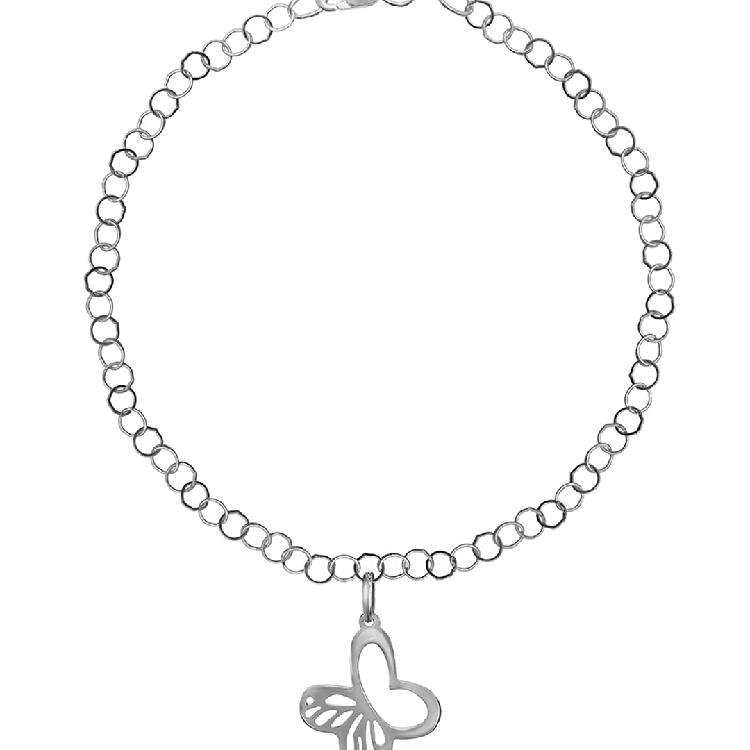 Pulsera Mujer Plata 925 Monarca Mariposa - Tanya Moss