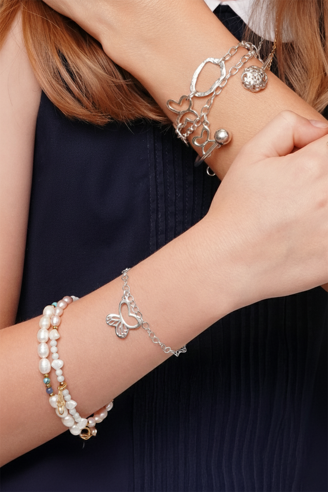 Pulsera Mujer Plata 925 Monarca Mariposa - Tanya Moss