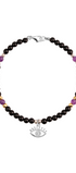Pulsera Mujer Plata 925 Carisma Ojo / Amatista / Espinel Negro - Tanya Moss