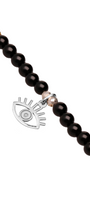 Pulsera Mujer Plata 925 Carisma Ojo / Amatista / Espinel Negro - Tanya Moss