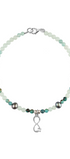 Pulsera Infinito Plata / Sodalita, Turquesa y Perla negra - Tanya Moss