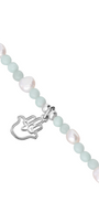 Pulsera Mujer Plata 925 Carisma Mano / Amazonita / Perla Rosa - Tanya Moss