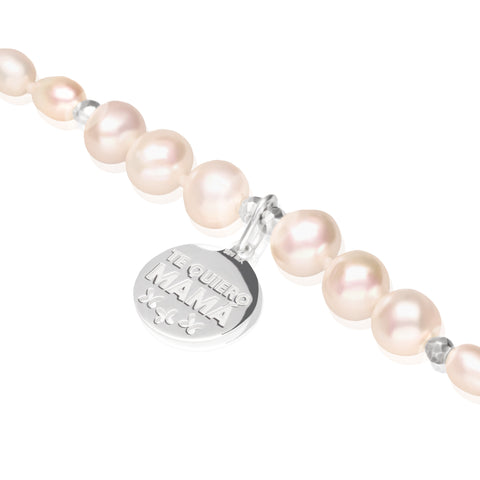 Pulsera Mujer Plata 925 Mamá Circulo Mariposa