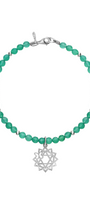 Pulsera Chakra Corazón Con Agata Verde - Tanya Moss
