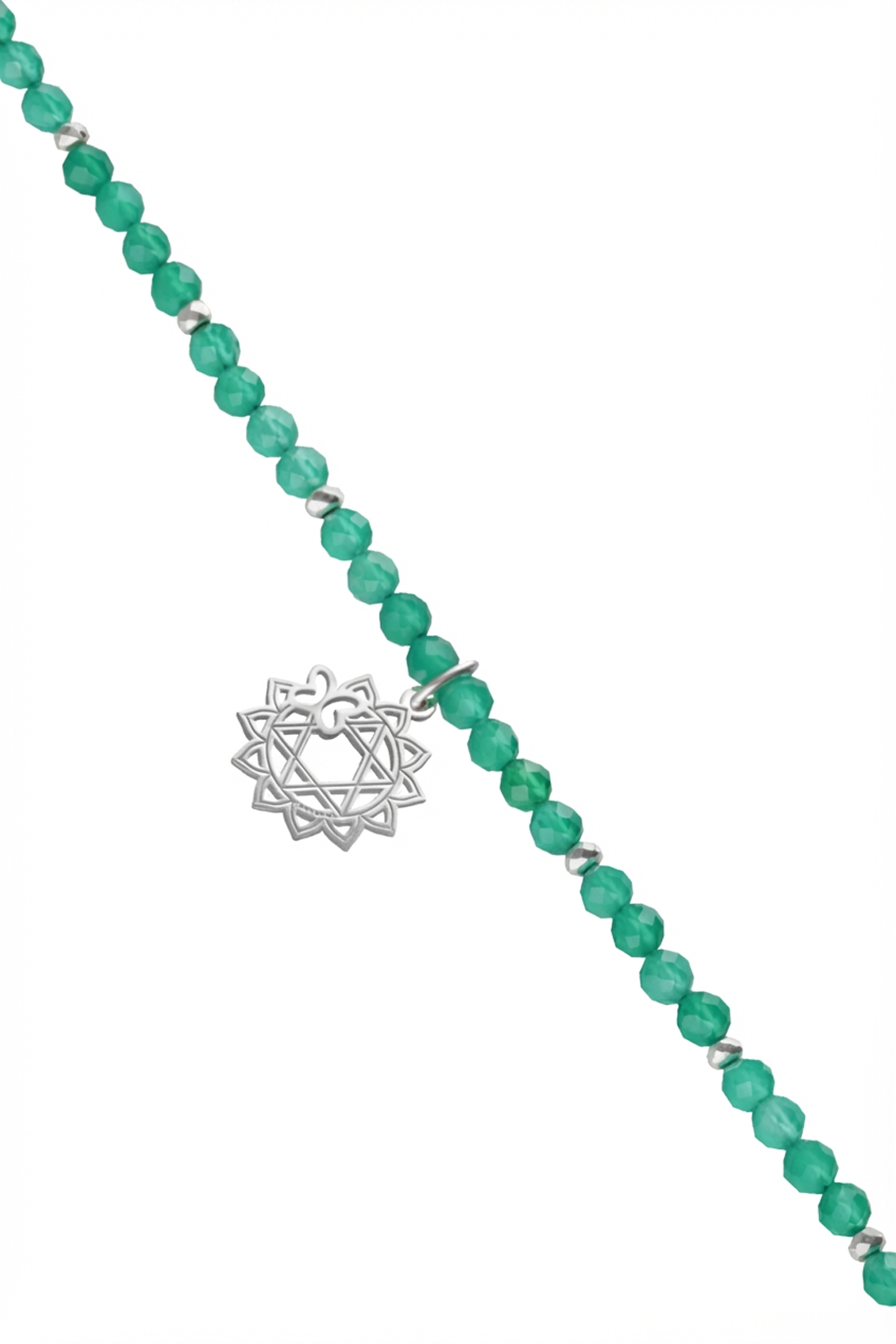 Pulsera Chakra Corazón Con Agata Verde - Tanya Moss