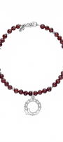 Pulsera Chakra Corona Granate - Tanya Moss