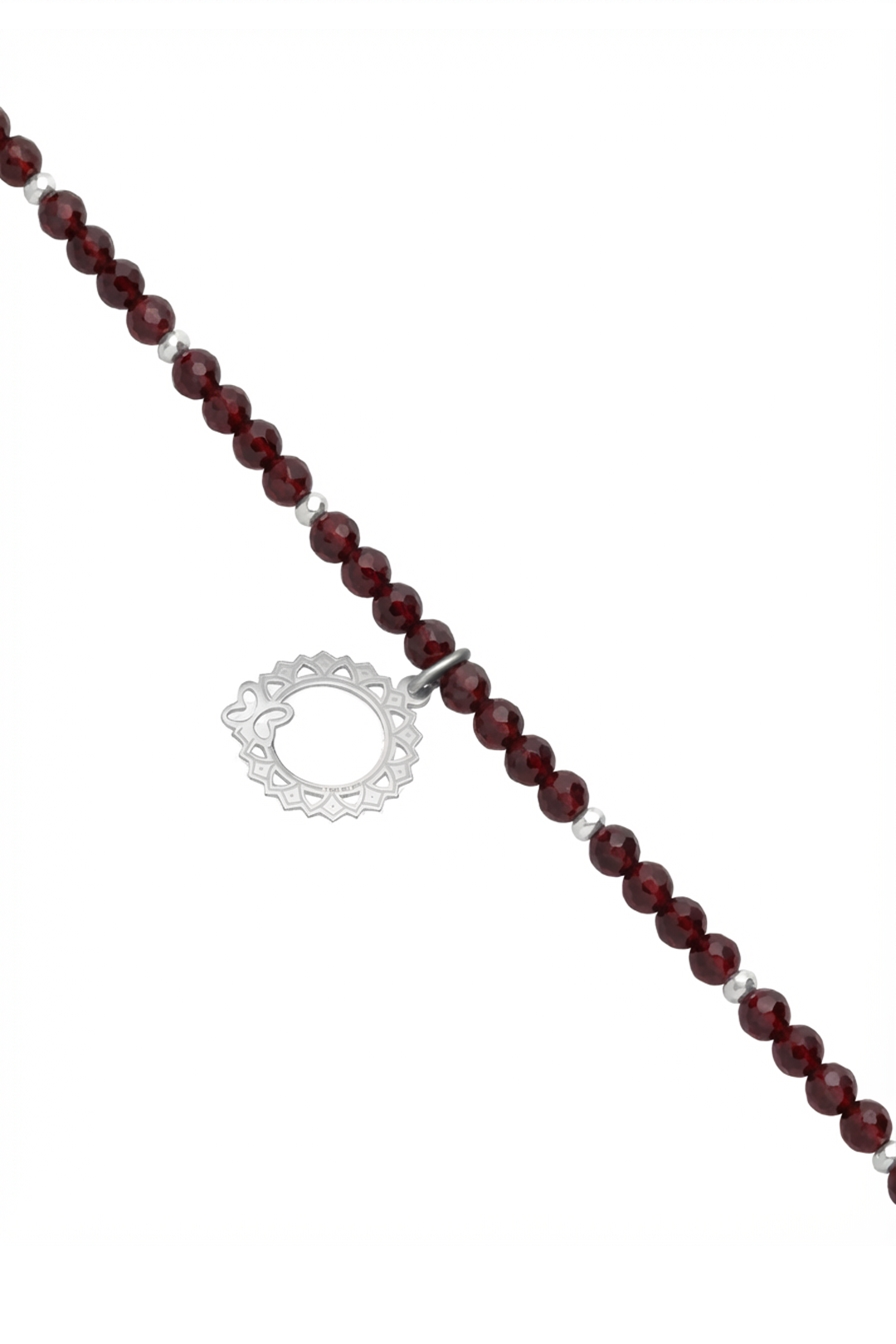 Pulsera Chakra Corona Granate - Tanya Moss