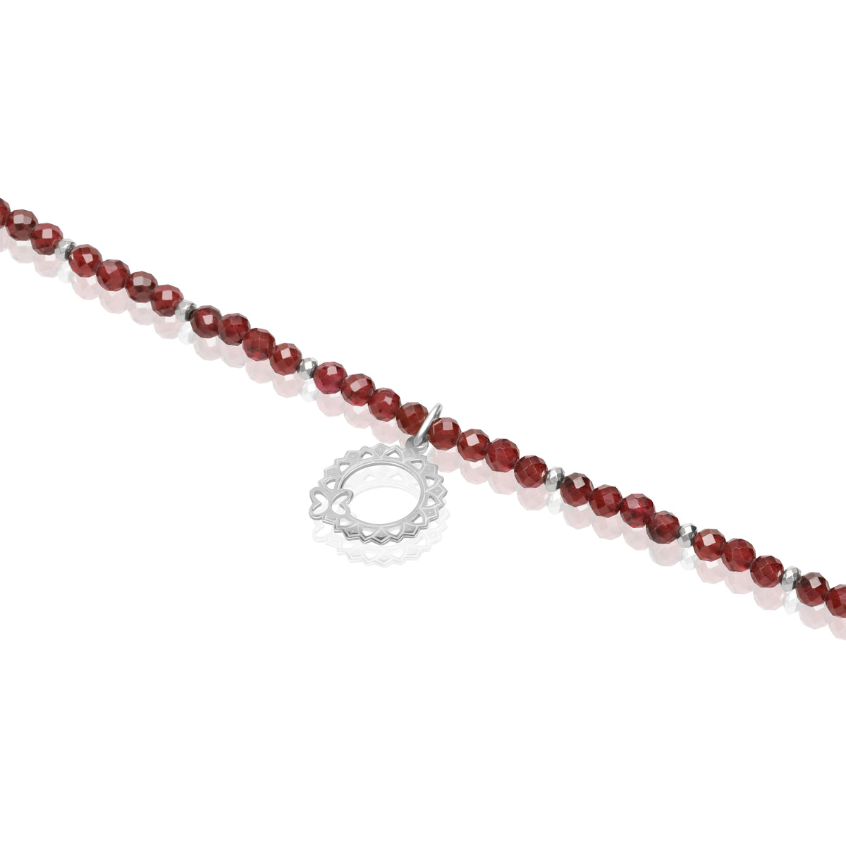 Pulsera Chakra Corona Granate