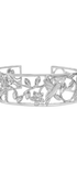 Brazalete Plata 925 Mensaje de Amor Hojas Colibri - Tanya Moss