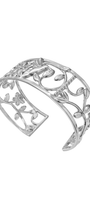 Brazalete Plata 925 Mensaje de Amor Hojas Colibri - Tanya Moss