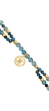Pulsera Mujer Plata 925 Zen Ojo Apatita Dorado - Tanya Moss