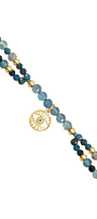 Pulsera Mujer Plata 925 Zen Ojo Apatita - Tanya Moss