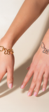 Pulsera Mujer Plata 925 Liberty Eslabones Mariposa Dorado - Tanya Moss