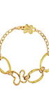 Pulsera Mujer Plata 925 Liberty Eslabones Mariposa Dorado - Tanya Moss