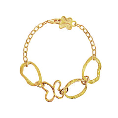 Pulsera Liberty Plata 925 4 Eslabones Mariposa