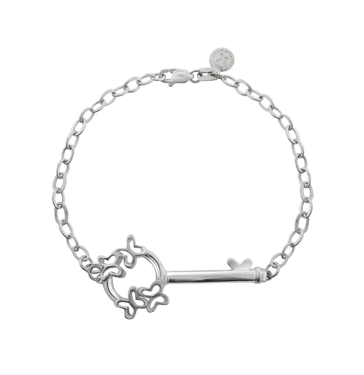 Pulsera Mujer Plata 925 Única Mariposas