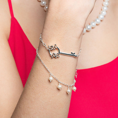 Pulsera Mujer Plata 925 Única Mariposas