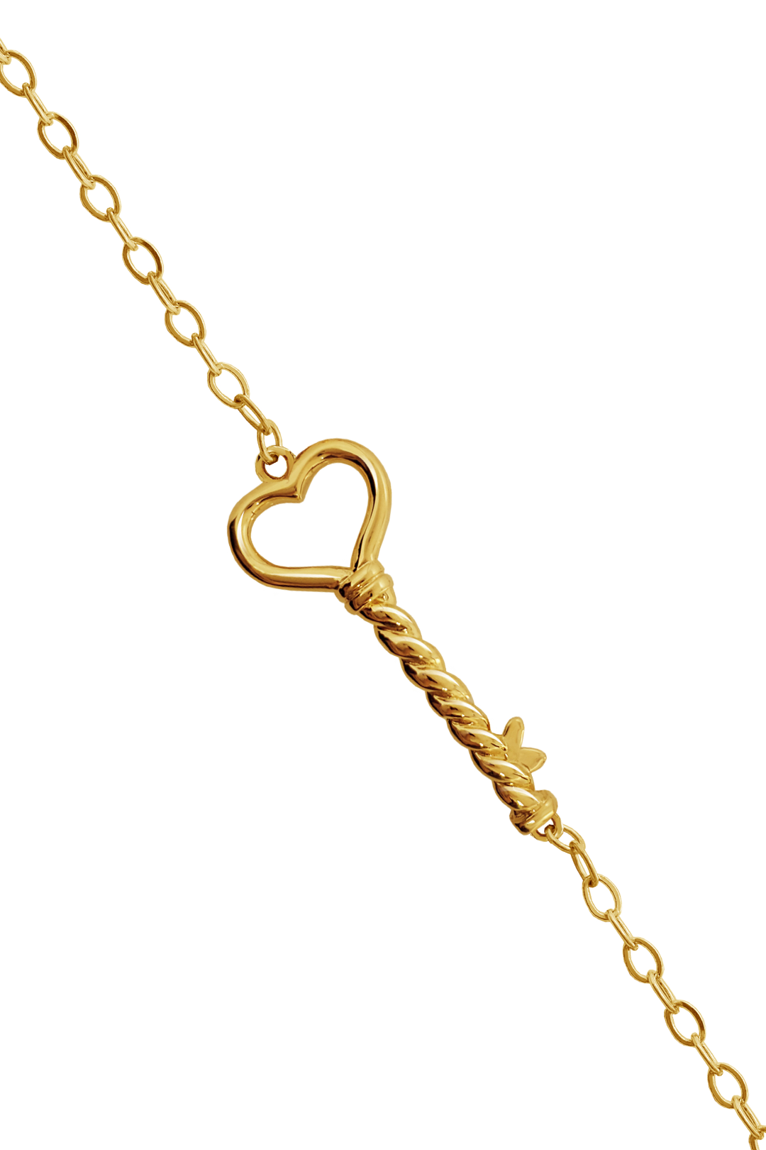 Pulsera Llave Del Corazon Dorada - Tanya Moss