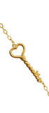 Pulsera Llave Del Corazon Dorada - Tanya Moss