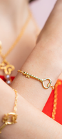 Pulsera Llave Del Corazon Dorada - Tanya Moss