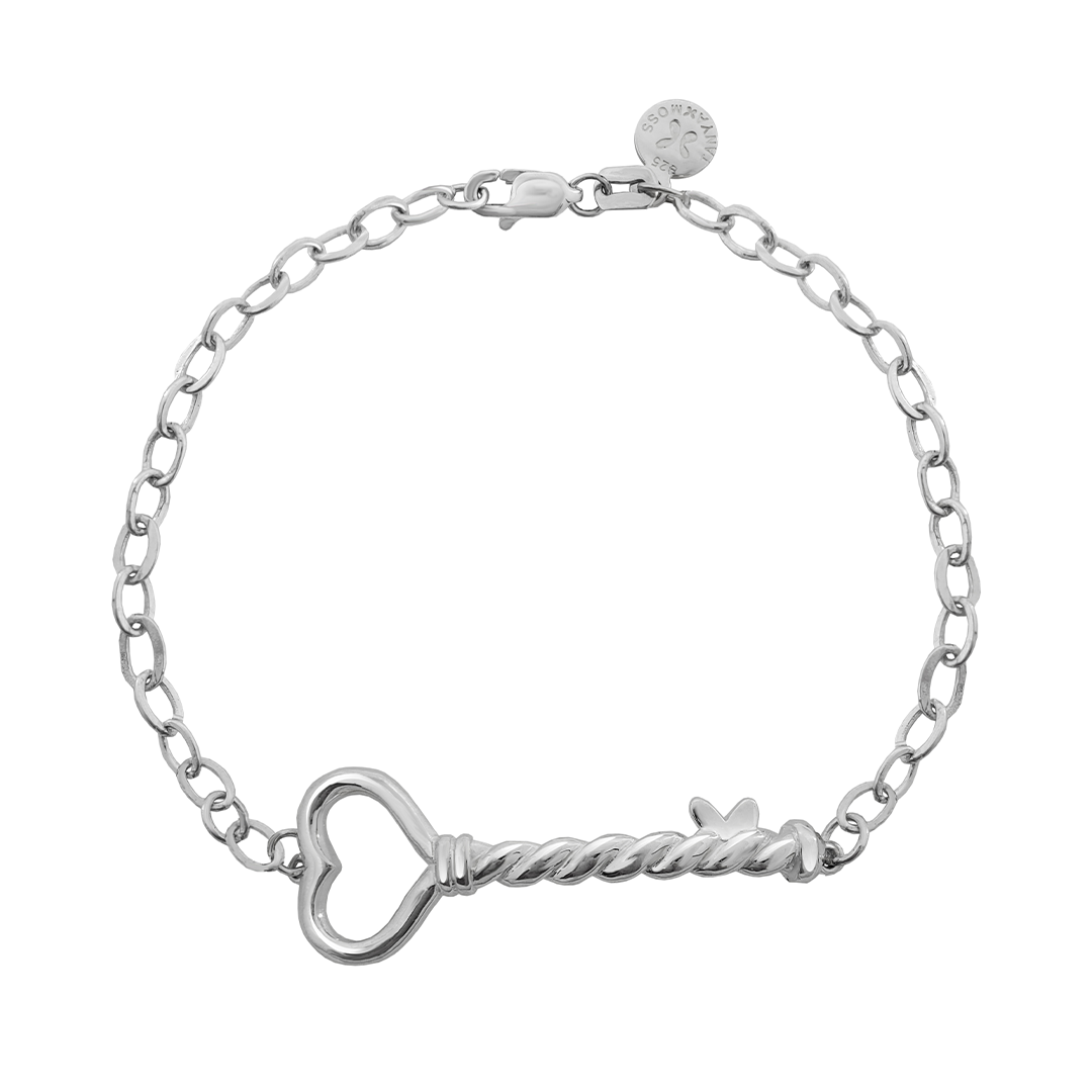 Pulsera Mujer Plata 925 Única Corazon - Tanya Moss