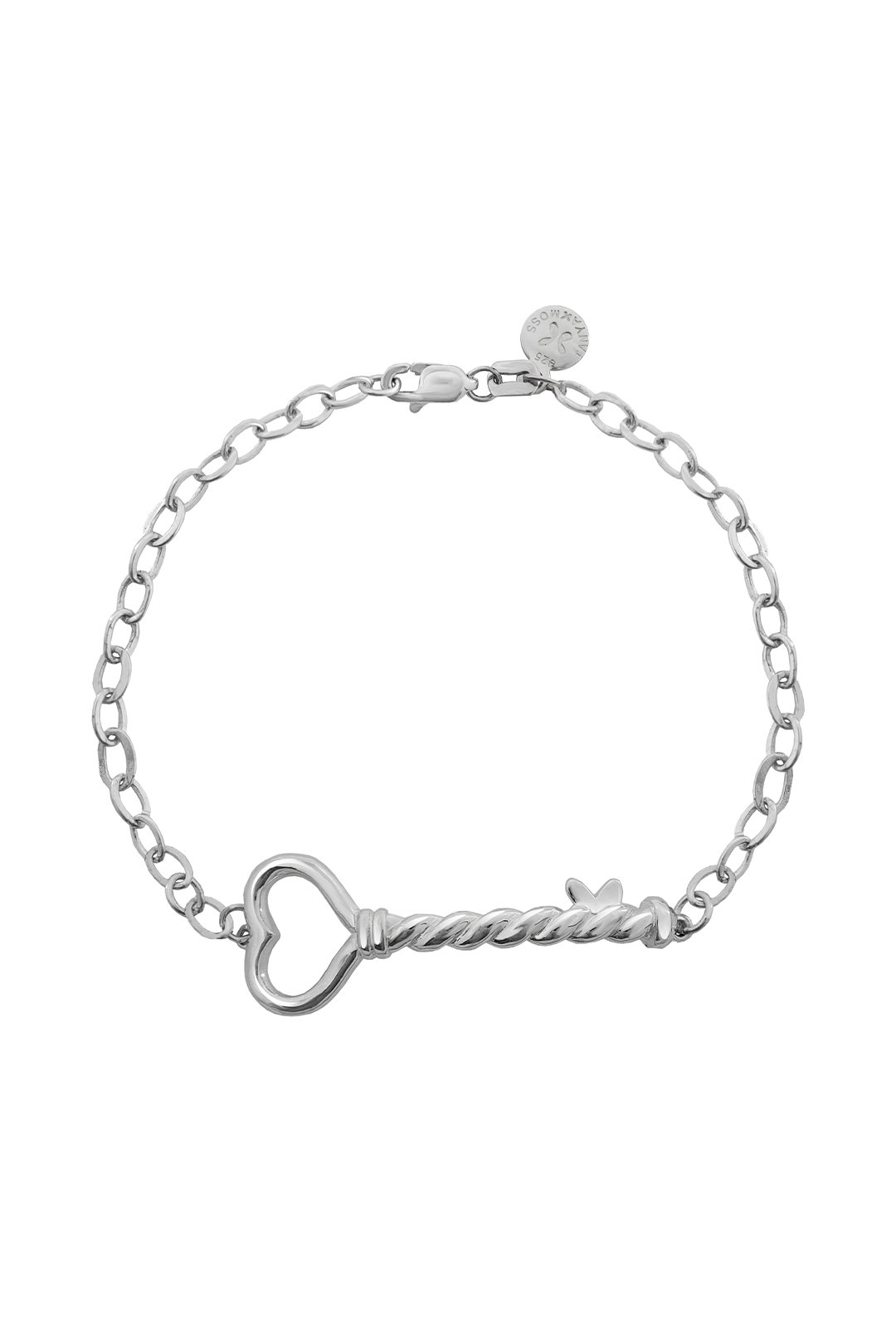 Pulsera Mujer Plata 925 Única Corazon - Tanya Moss