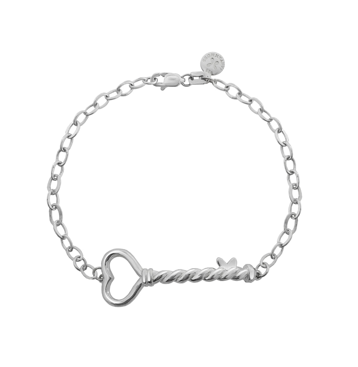 Pulsera Mujer Plata 925 Única Corazon