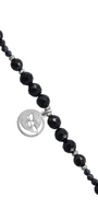 Pulsera Mujer Plata 925 Magia Luna Prosperidad Agata Negra - Tanya Moss