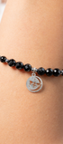Pulsera Mujer Plata 925 Magia Luna Prosperidad Agata Negra - Tanya Moss