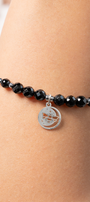 Pulsera Mujer Plata 925 Magia Luna Prosperidad Agata Negra - Tanya Moss