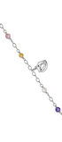 Pulsera Mujer Plata 925 Ecos Labios Circonia Multicolor - Tanya Moss