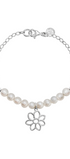 Pulsera Plata 925 Dalia Flor y Perlas - Tanya Moss