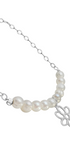 Pulsera Plata 925 Dalia Flor y Perlas - Tanya Moss