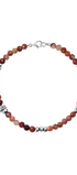Pulsera Cornalina Con Mariposa Plata - Tanya Moss