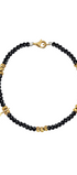 Pulsera Plata 925 Spinel Con Mariposa Dorada - Tanya Moss