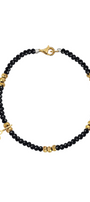 Pulsera Plata 925 Spinel Con Mariposa Dorada - Tanya Moss