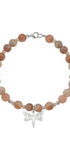 Pulsera Básica Piedra Sol Y Opalo Rosa Charm Libelula - Tanya Moss