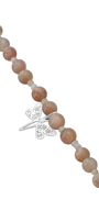 Pulsera Básica Piedra Sol Y Opalo Rosa Charm Libelula - Tanya Moss