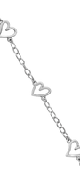 Pulsera Plata 925 Latidos Corazones - Tanya Moss